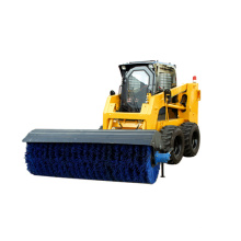 High Quality Skid Loader With Sweeper Attachment